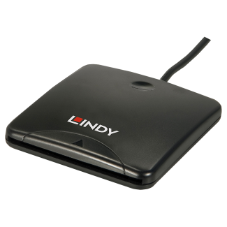 Lindy 42768 lettore di carte magnetiche USB Nero