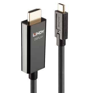 Lindy 43317 cavo e adattatore video 10 m USB tipo-C HDMI tipo A (Standard) Nero