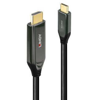 Lindy 43369 cavo e adattatore video 3 m USB tipo-C HDMI tipo A (Standard) Nero