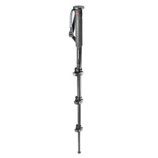 Manfrotto MPMXPROC4 monopiede per fotocamera 1/4, 3/8" Fibra di carbonio Nero
