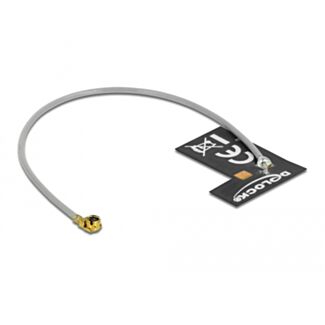 DeLOCK Antenna WLAN 802.11 b/g/n autoadesivo interno FPC I-PEX Inc., MHF® I maschio 2 dBi 1.13 10 cm