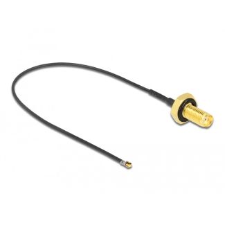 DeLOCK 12663 coaxial cable 0.2 m SMA MHF 4L LK Black