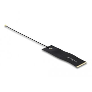 DeLOCK Antenna LoRa 863 - 928 MHz autoadesivo I-PEX Inc., MHF® 4 maschio 1,68 dBi 15 cm 1.13 FPC nero