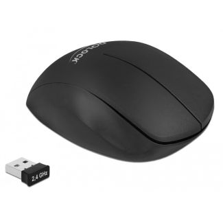 DeLOCK 12598 mouse Office Right-hand Bluetooth + USB Type-A 1600 DPI