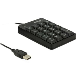 DeLOCK 12481 tastierino numerico Universale USB Nero