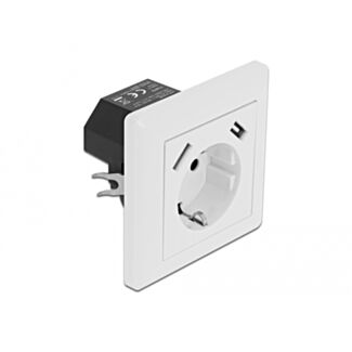 DeLOCK Presa a muro con 2 x Porta di ricarica 2,8 A USB di Tipo-A
