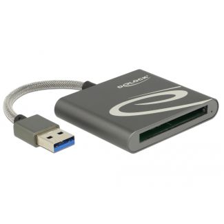 DeLOCK 91525 lettore di schede USB 3.2 Gen 1 (3.1 Gen 1) Grigio