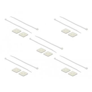 DeLOCK 18678 cable tie mount White Nylon 10 pc(s)