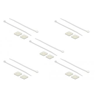 DeLOCK 18677 supporto per fascette Bianco Nylon 10 pz