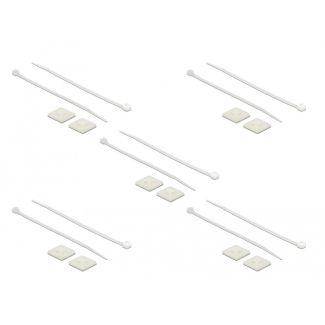 DeLOCK 18677 cable tie mount White Nylon 10 pc(s)