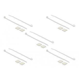 DeLOCK 18676 cable tie mount White Nylon 10 pc(s)