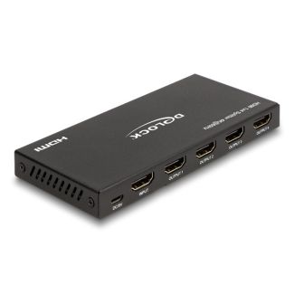 DeLOCK HDMI Splitter 1 x HDMI in to 4 x HDMI out 4K 60 Hz with downscaler