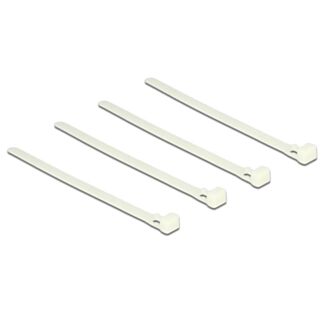 DeLOCK 18638 fascetta Nylon Bianco 100 pz
