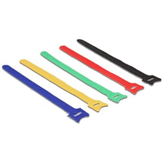 DeLOCK 18636 fascetta Nylon Nero, Blu, Verde, Rosso, Giallo 10 pz