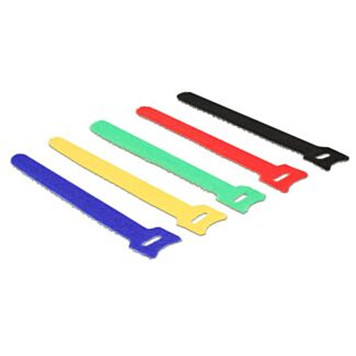 DeLOCK 18634 fascetta Nylon Nero, Blu, Verde, Rosso, Giallo 10 pz