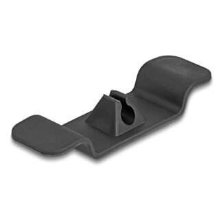 DeLOCK Set a clip autoadesivo portacavi da 3 pezzi nero