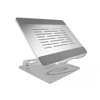 DeLOCK Supporto per tablet e portatile regolabile in alluminio
