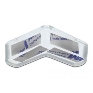 DeLOCK Protezione dei bordi autoadesiva 40 x 40 x 13 mm trasparente