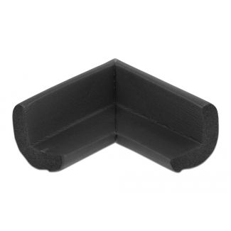 DeLOCK Protezione dei bordi in schiuma autoadesiva 70 x 67 x 35 mm nera