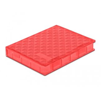 DeLOCK Protection Box for 2.5″ HDD / SSD red