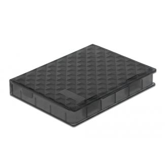 DeLOCK Scatola di protezione per HDD / SSD da 2.5″ grigio