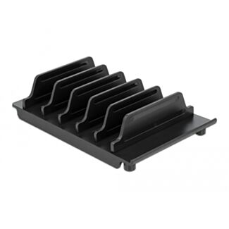 DeLOCK Supporto per 6 tablet o smartphone nero