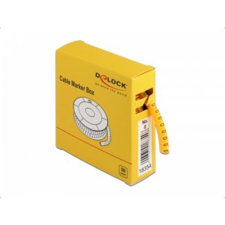 DeLOCK Scatola segnacavi, n. 0, giallo, 500 pezzi