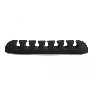 DeLOCK Portacavi con 7 passacavi Set da 6 pezzi nero