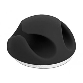 DeLOCK Portacavo Mini Set con 2 passacavi da 10 pezzi nero