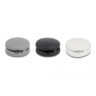 DeLOCK Portacavi Mini con 4 passacavi autoadesiva Set 3 pezzi