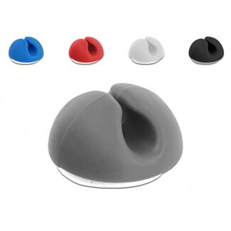 DeLOCK 18294 organizer per cavi Scrivania/Parete Supporto per cavo Nero, Blu, Grigio, Rosso, Bianco 10 pz