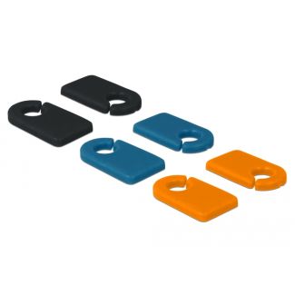 DeLOCK 18293 segnacavo Nero, Blu, Arancione Cloruro di polivinile (PVC) 6 pz