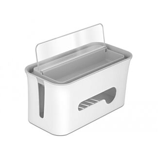 DeLOCK 18290 organizer per cavi Pavimento Scatola portacavi Grigio, Bianco 1 pz