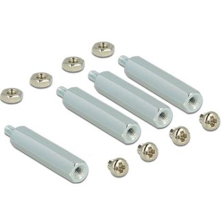 DeLOCK 18215 development board accessory Silver, Stainless steel