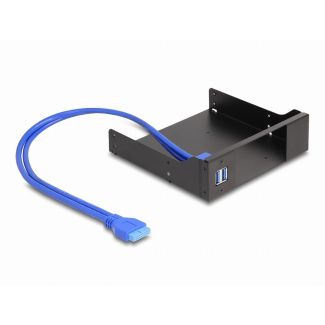 DeLOCK 5.25″ Metal Installation Frame for Slim Bay Mobile Rack with USB 5 Gbps Hub