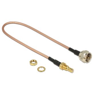 DeLOCK 13025 coaxial cable RG-316 0.25 m SMB F Brown