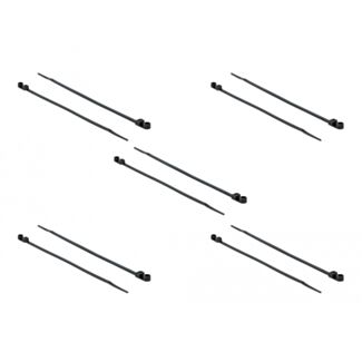 DeLOCK 18949 fascetta Fascetta con inserimento in parallelo Poliammide Nero 10 pz