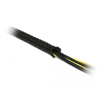 DeLOCK Manicotto intrecciato estensibile da 10 m x 19 mm nero