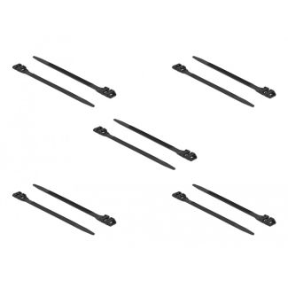 DeLOCK 18887 cable tie Releasable cable tie Nylon Black 10 pc(s)