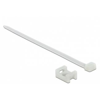 DeLOCK 18885 cable tie Screw mount cable tie Nylon White 10 pc(s)