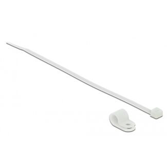 DeLOCK 18867 fascetta Fascetta per montaggio a vite Nylon Bianco 10 pz