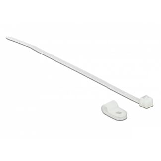 DeLOCK 18861 fascetta Fascetta per montaggio a vite Nylon Bianco 10 pz