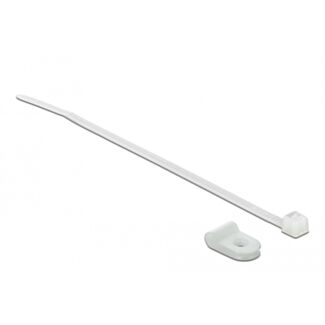 DeLOCK 18859 fascetta Fascetta per montaggio a vite Nylon Bianco 10 pz