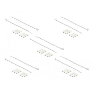 DeLOCK 18834 cable tie mount White Nylon 10 pc(s)