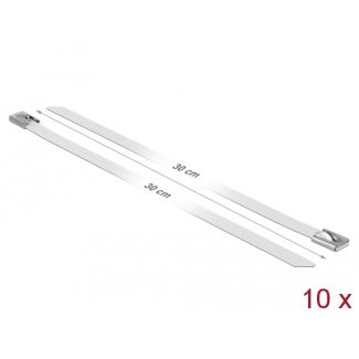 DeLOCK 18822 cable tie Steel White 10 pc(s)