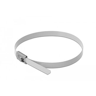 DeLOCK 18820 fascetta Acciaio Bianco 10 pz