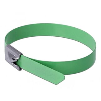 DeLOCK 18807 fascetta Acciaio Verde 10 pz