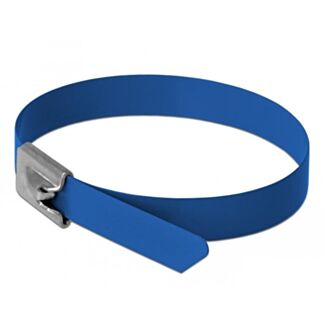 DeLOCK 18797 fascetta Acciaio Blu 10 pz