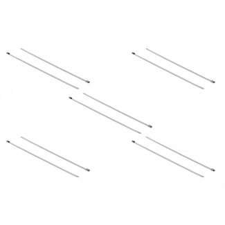 DeLOCK 18770 fascetta Releasable cable tie Acciaio inox 10 pz
