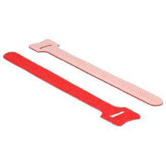 DeLOCK 18689 Velcro Rosso 10 pz